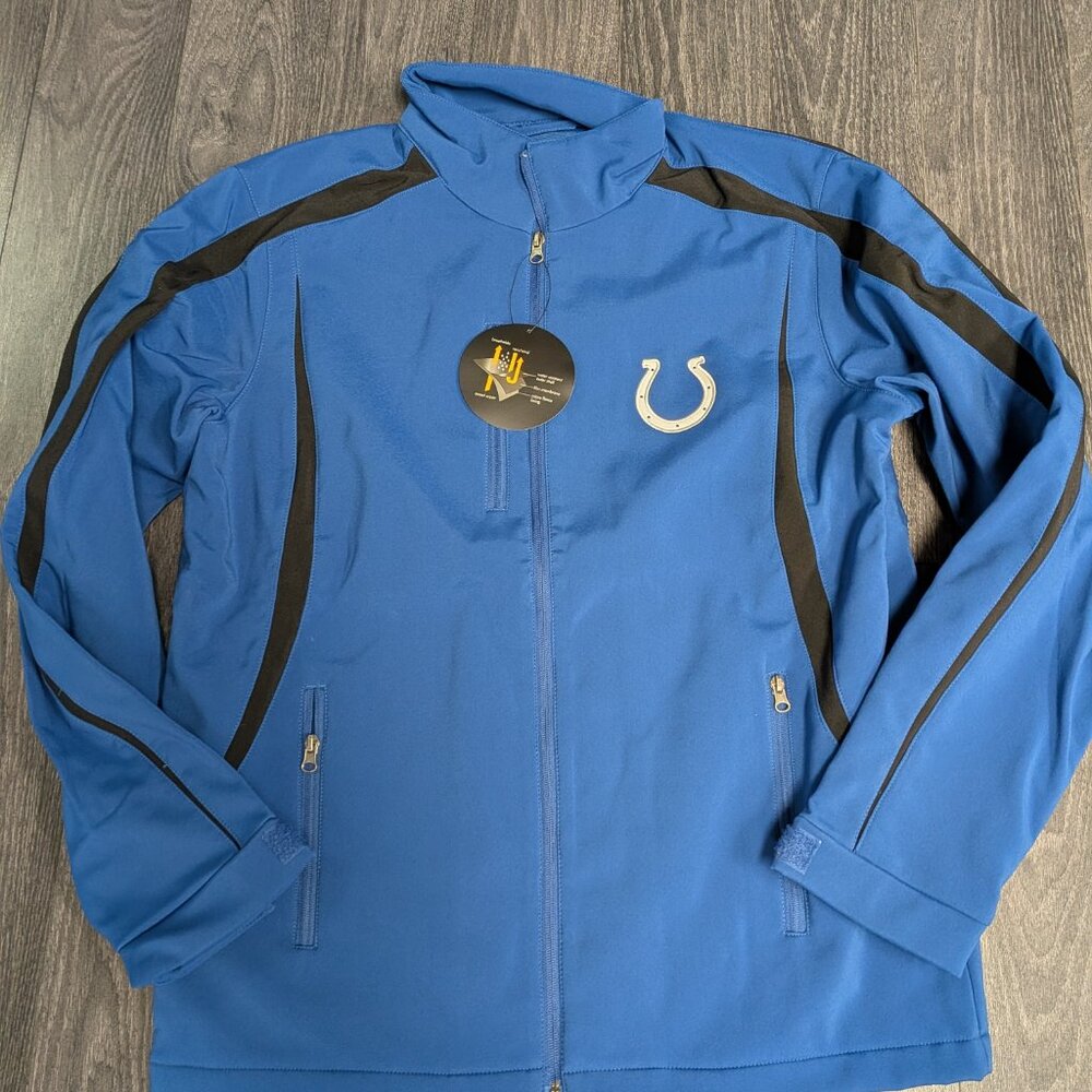 NFL Indianapolis Colts Jacket Coat Fleece Lining NEW